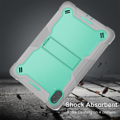 For Honor Pad X8a Shockproof Silicone Hybrid PC Tablet Case with Holder(Mint Green + Grey) by bashfashion