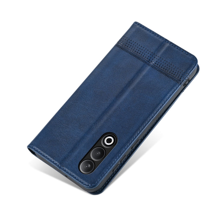 For OnePlus Nord CE4 AZNS Magnetic Calf Texture Flip Leather Phone Case(Dark Blue) by AZNS