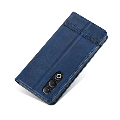 For OnePlus Nord CE4 AZNS Magnetic Calf Texture Flip Leather Phone Case(Dark Blue) by AZNS