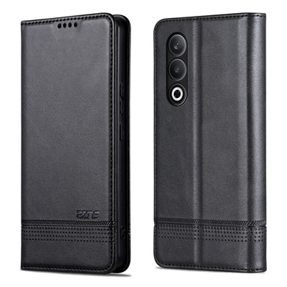 For OnePlus Nord CE4 AZNS Magnetic Calf Texture Flip Leather Phone Case(Black) by AZNS