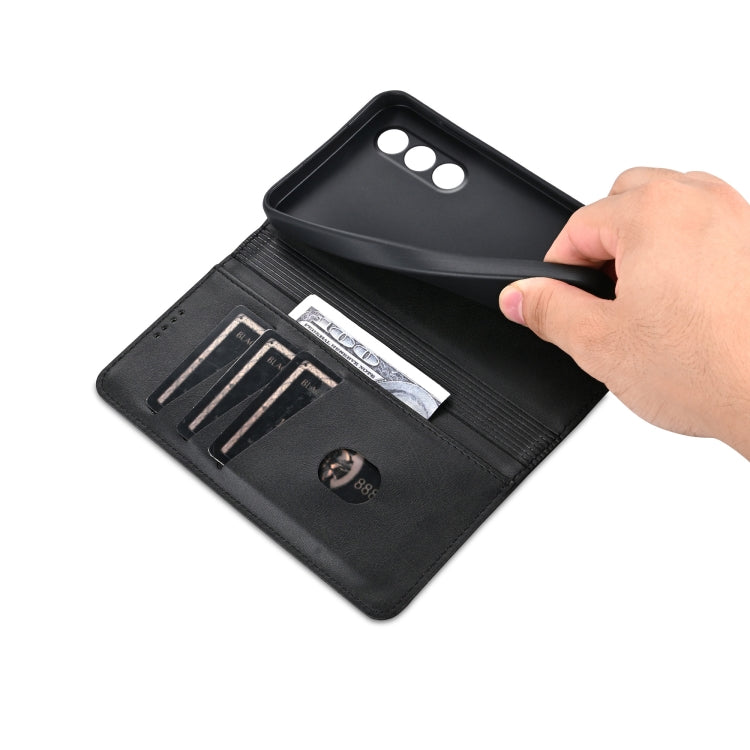 For OnePlus Nord CE4 AZNS Magnetic Calf Texture Flip Leather Phone Case(Black) by AZNS