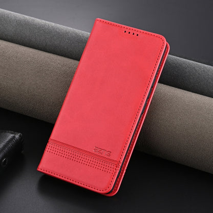 For OnePlus Nord CE4 AZNS Magnetic Calf Texture Flip Leather Phone Case(Red) by AZNS