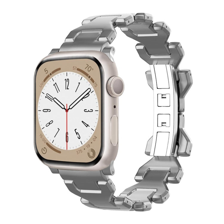 For Apple Watch SE 2023 40mm Y Type Pure Titanium Watch Band(Grey) by bashfashion