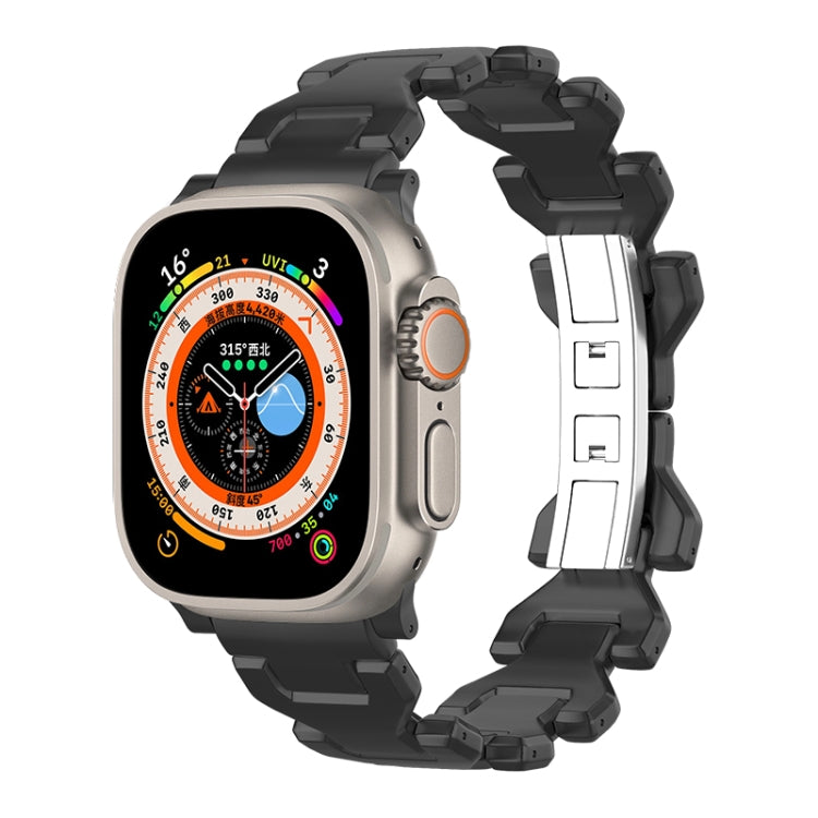 For Apple Watch Ultra 2 49mm Y Type Pure Titanium Watch Band(Black) by bashfashion
