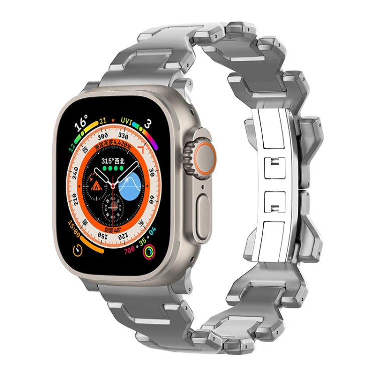 For Apple Watch Ultra 2 49mm Y Type Pure Titanium Watch Band(Grey) by bashfashion