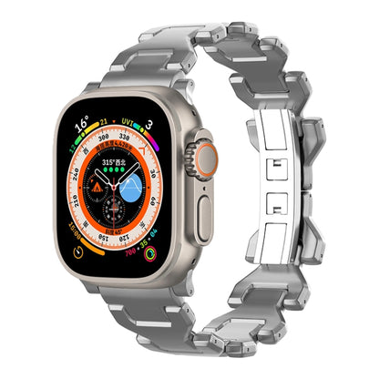 For Apple Watch Ultra 49mm Y Type Pure Titanium Watch Band(Grey) by bashfashion