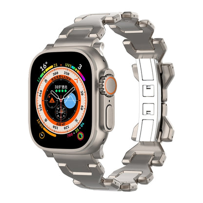 For Apple Watch Ultra 49mm Y Type Pure Titanium Watch Band(Titanium) by bashfashion