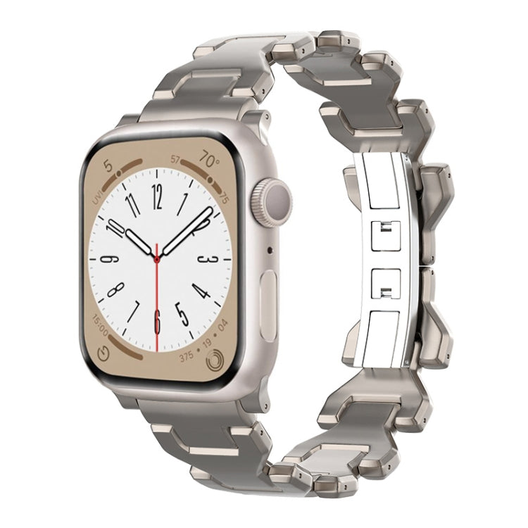 For Apple Watch SE 40mm Y Type Pure Titanium Watch Band(Titanium) by bashfashion