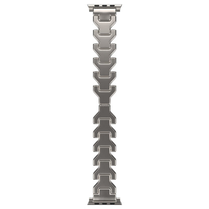 For Apple Watch SE 40mm Y Type Pure Titanium Watch Band(Titanium) by bashfashion
