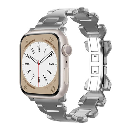For Apple Watch 42mm Y Type Pure Titanium Watch Band(Grey) by bashfashion