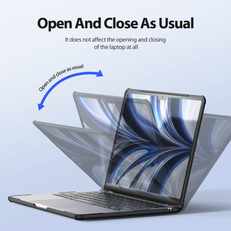 For MacBook Air 13.3 2020 / 2018 DUX DUCIS LCGH Laptop Frosted Protective Case(Black) by DUX DUCIS