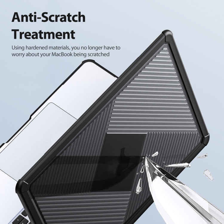 For MacBook Air 15.3 2023/2024 A2941 DUX DUCIS LCGH Laptop Frosted Protective Case(Black) by DUX DUCIS