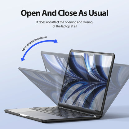 For MacBook Air 15.3 2023/2024 A2941 DUX DUCIS LCGH Laptop Frosted Protective Case(Black) by DUX DUCIS