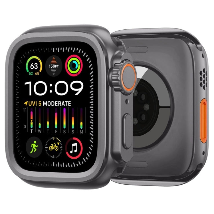 For Apple Watch Series 6 / 5 / 4 / SE 44mm Change to Ultra 49mm Titanium Alloy Watch Case(Grey) by bashfashion