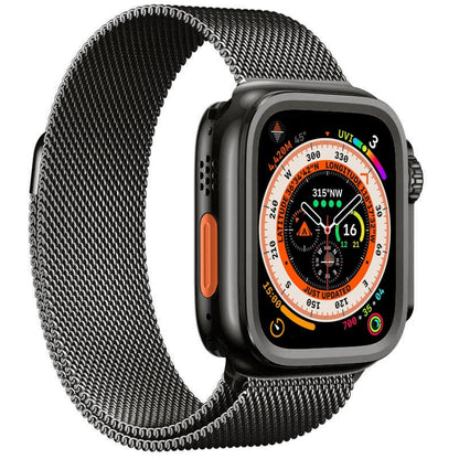 For Apple Watch Series 6 / 5 / 4 / SE 44mm Change to Ultra 49mm Titanium Alloy Watch Case(Grey) by bashfashion