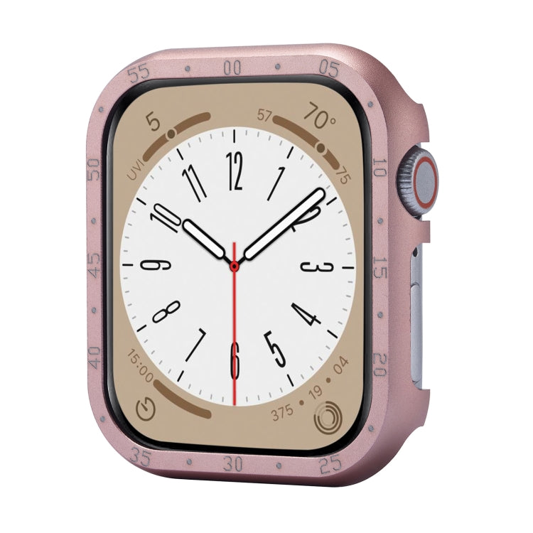 For Apple Watch Series 6 / 5 / 4 / SE 44mm Aluminum Alloy Watch Frame Case(Pink) by bashfashion