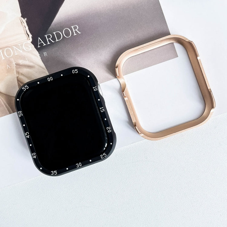 For Apple Watch Series 6 / 5 / 4 / SE 44mm Aluminum Alloy Watch Frame Case(Pink) by bashfashion