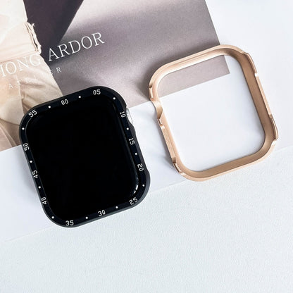 For Apple Watch Series 6 / 5 / 4 / SE 44mm Aluminum Alloy Watch Frame Case(Pink) by bashfashion