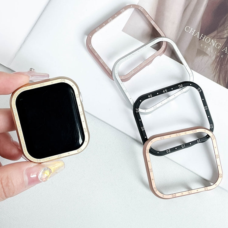 For Apple Watch Series 6 / 5 / 4 / SE 44mm Aluminum Alloy Watch Frame Case(Pink) by bashfashion