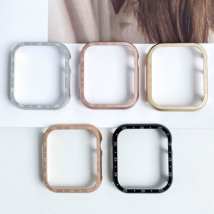 For Apple Watch Series 6 / 5 / 4 / SE 44mm Aluminum Alloy Watch Frame Case(Pink) by bashfashion