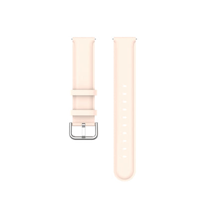 For Galaxy Watch Active3 / Galaxy Watch 3 41mm 20mm Universal Leather Watch Band(Light Pink) by bashfashion