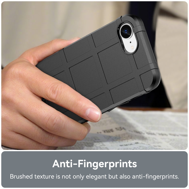 For iPhone 16e Full Coverage Shockproof TPU Phone Case(Black) by bashfashion