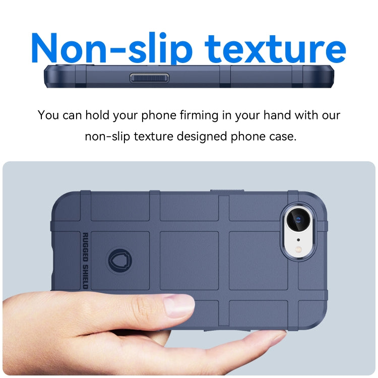 For iPhone 16e Full Coverage Shockproof TPU Phone Case(Blue) by bashfashion