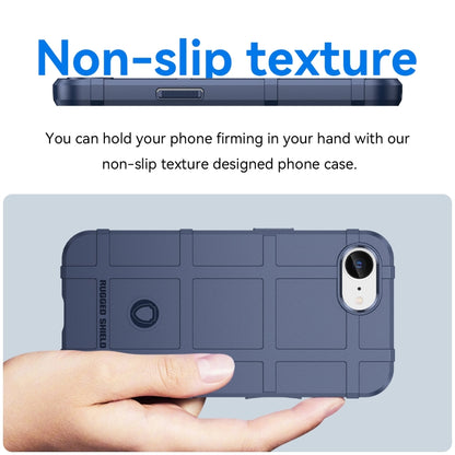 For iPhone 16e Full Coverage Shockproof TPU Phone Case(Blue) by bashfashion