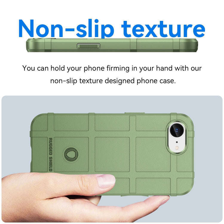For iPhone 16e Full Coverage Shockproof TPU Phone Case(Green) by bashfashion
