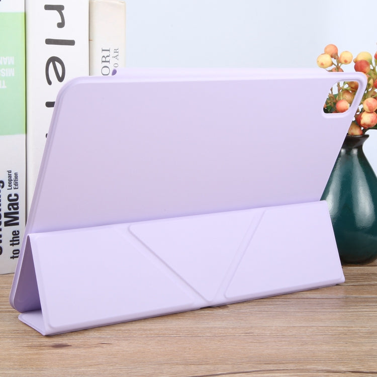 For iPad Pro 13 2025 / 2024 Y-Shape Double-sided Clip Magnetic Smart Tablet Case(Purple) by bashfashion
