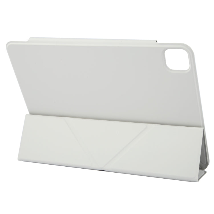 For iPad Pro 11 2025 / 2024 Y-Shape Double-sided Clip Magnetic Smart Tablet Case(Light Grey) by bashfashion