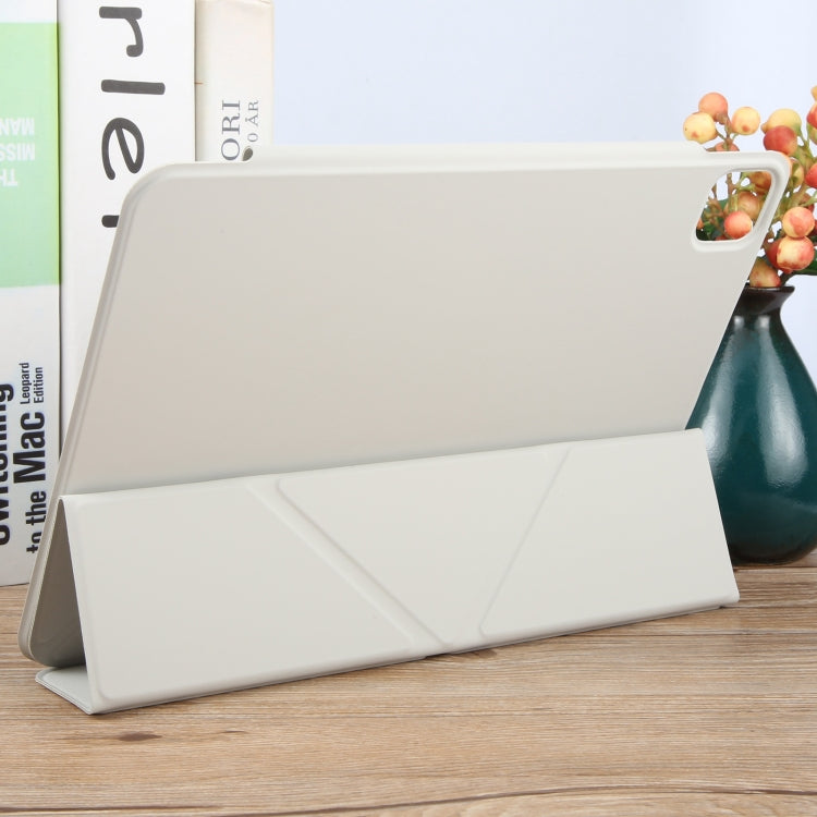 For iPad Pro 11 2025 / 2024 Y-Shape Double-sided Clip Magnetic Smart Tablet Case(Light Grey) by bashfashion