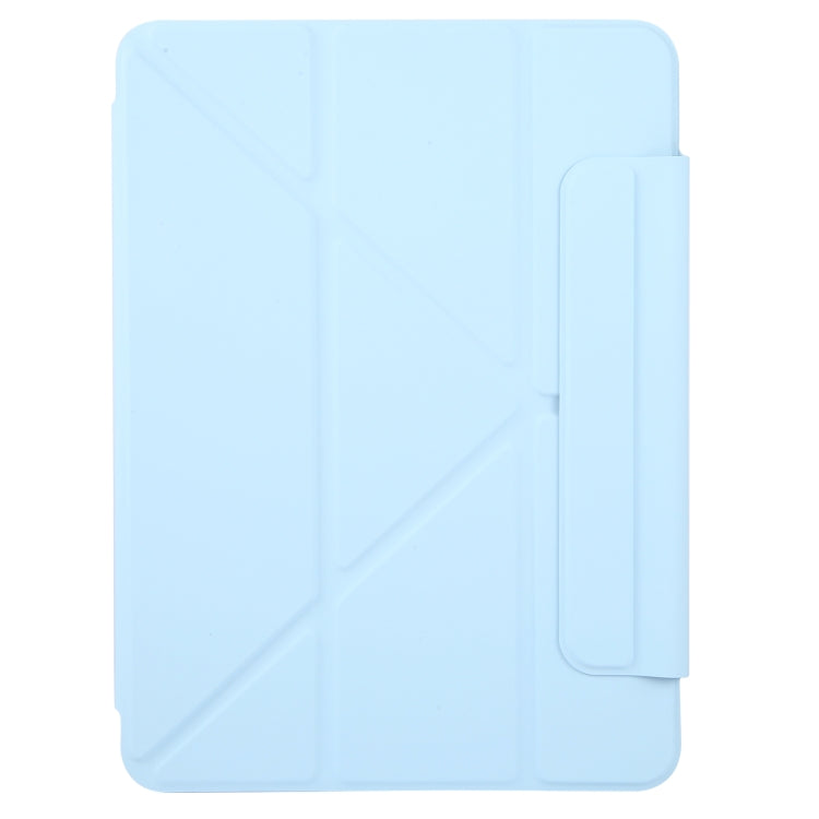 For iPad Air 2022 / 2020 10.9 Y-Shape Double-sided Clip Magnetic Smart Tablet Case(Blue) by bashfashion