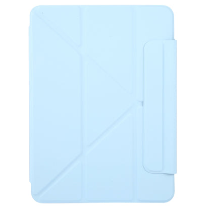 For iPad Air 2022 / 2020 10.9 Y-Shape Double-sided Clip Magnetic Smart Tablet Case(Blue) by bashfashion