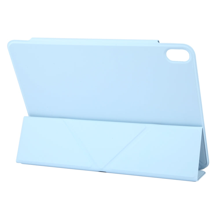 For iPad Air 2022 / 2020 10.9 Y-Shape Double-sided Clip Magnetic Smart Tablet Case(Blue) by bashfashion