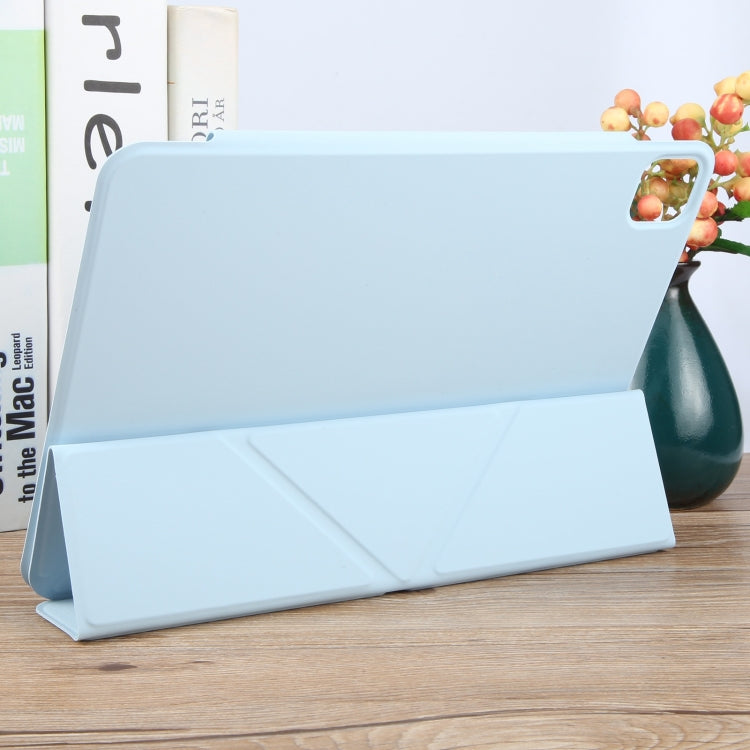 For iPad Air 2022 / 2020 10.9 Y-Shape Double-sided Clip Magnetic Smart Tablet Case(Blue) by bashfashion