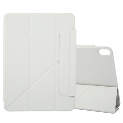 For iPad 2025 / 2022 Y-Shape Double-sided Clip Magnetic Smart Tablet Case(Light Grey) by bashfashion