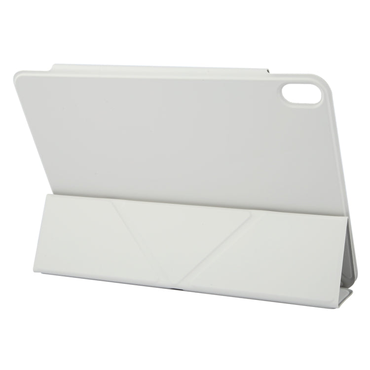 For iPad 2025 / 2022 Y-Shape Double-sided Clip Magnetic Smart Tablet Case(Light Grey) by bashfashion