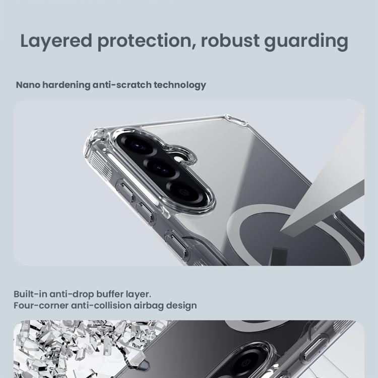 For Samsung Galaxy A56 5G NILLKIN Ultra Clear Magnetic PC + TPU Phone Case(Transparent) by NILLKIN