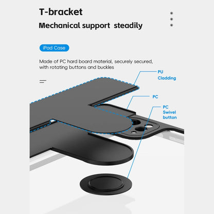 For iPad Air 13 2025 / 2024 Mutural Jianshang Series Smart Leather Tablet Case(Sky Blue) by Mutural