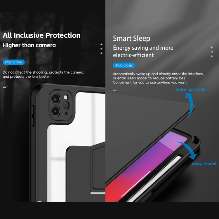 For iPad Air 13 2025 / 2024 Mutural Jianshang Series Smart Leather Tablet Case(Pink) by Mutural