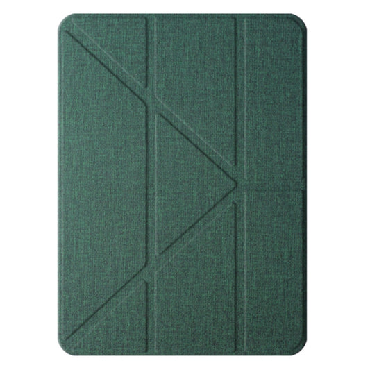 For iPad Pro 13 2025 / 2024 Mutural Multi-fold Smart Leather Tablet Case(Green) by Mutural