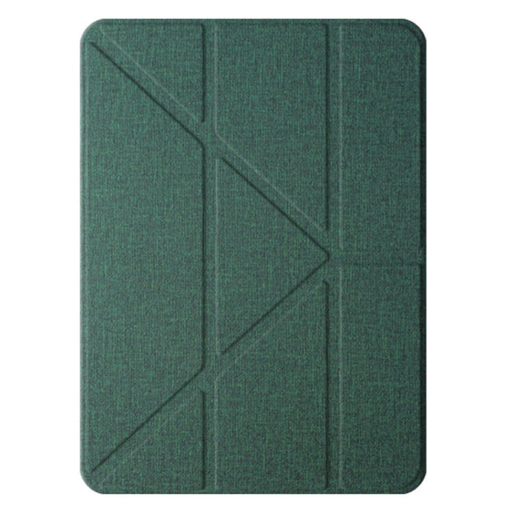 For iPad Air 11 2025 / 2024 Mutural Multi-fold Smart Leather Tablet Case(Green) by Mutural