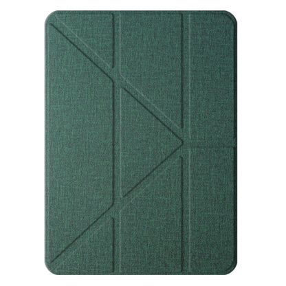 For iPad Air 11 2025 / 2024 Mutural Multi-fold Smart Leather Tablet Case(Green) by Mutural