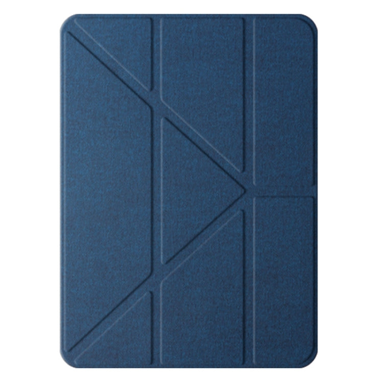 For iPad Air 11 2025 / 2024 Mutural Multi-fold Smart Leather Tablet Case(Blue) by Mutural