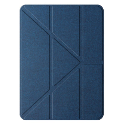 For iPad Air 11 2025 / 2024 Mutural Multi-fold Smart Leather Tablet Case(Blue) by Mutural