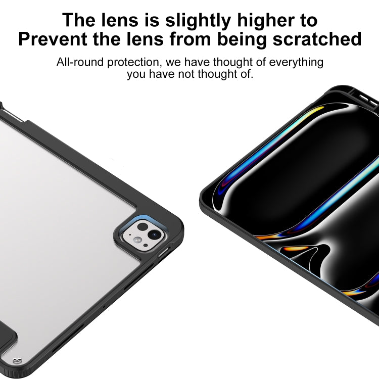 For iPad Air 11 2025 / 2024 Mutural Pinyue Series Smart Leather Tablet Case(Grey) by Mutural