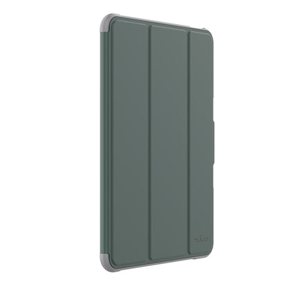 For iPad Air 13 2025 / 2024 Mutural PC Hybrid TPU Leather Smart Tablet Case(Dark Green) by Mutural