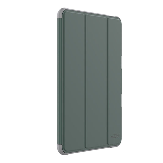 For iPad Air 11 2025 / 2024 Mutural PC Hybrid TPU Leather Smart Tablet Case(Dark Green) by Mutural