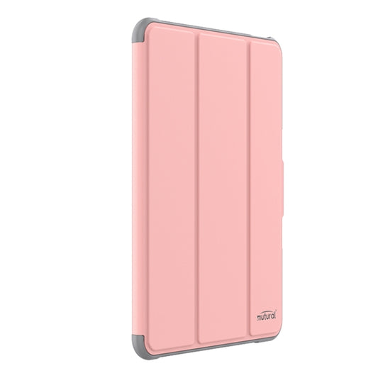 For iPad Pro 11 2025 / 2024 Mutural PC Hybrid TPU Leather Smart Tablet Case(Pink) by Mutural
